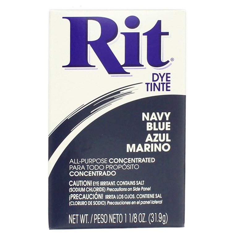 Rit Dye Powder Navy Blue All-Purpose Fabric Dye Concentrated Powder 31.9 g