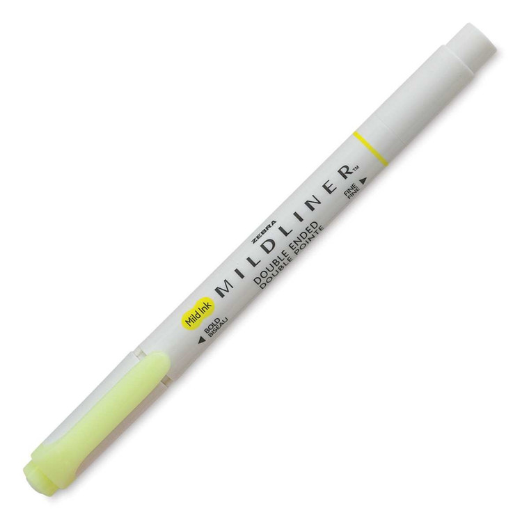 Zebra Mildliner Marker Double-Ended Creative Yellow 1 Ea