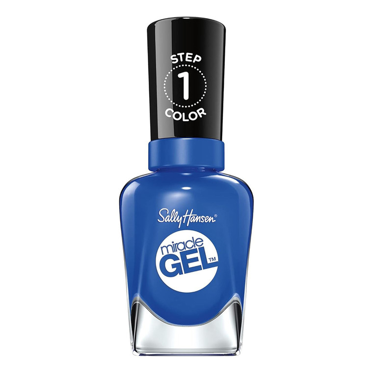 Sally Hansen Miracle Gel Nail Polish Longwear Chip-Resistant Bold Shine Tidal Wave 0.5 Oz
