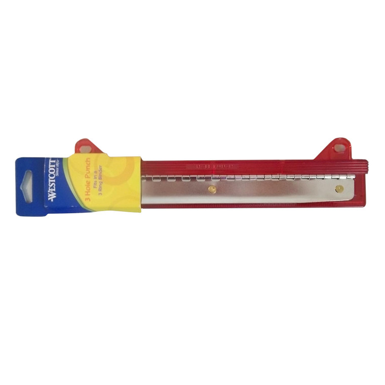 Westcott Hole Punch Durable Metal 3 Hole 1 Ea