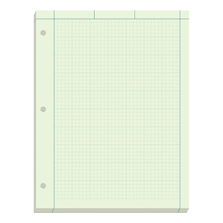 Engineering Pad 5SQ Green 200 Sheets