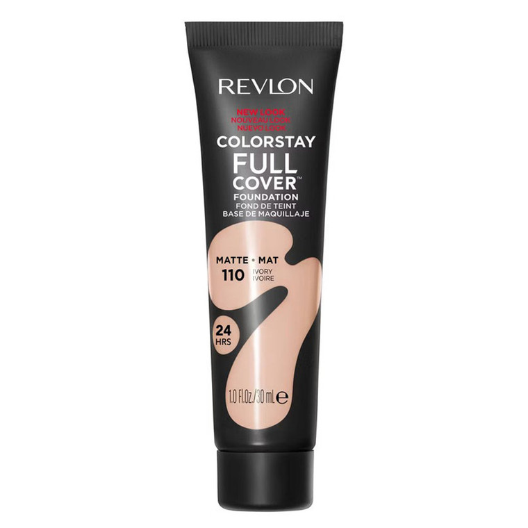 Revlon ColorStay Full Cover Longwear Matte Foundation #110 Ivory Lightweight Full Coverage 1 Oz