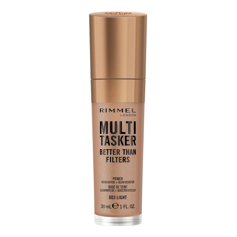 Rimmel London Multi Tasker Better Than Filters 3-in-1 Primer Highlighter Glow Booster #003 Light Radiant Base 1 Oz
