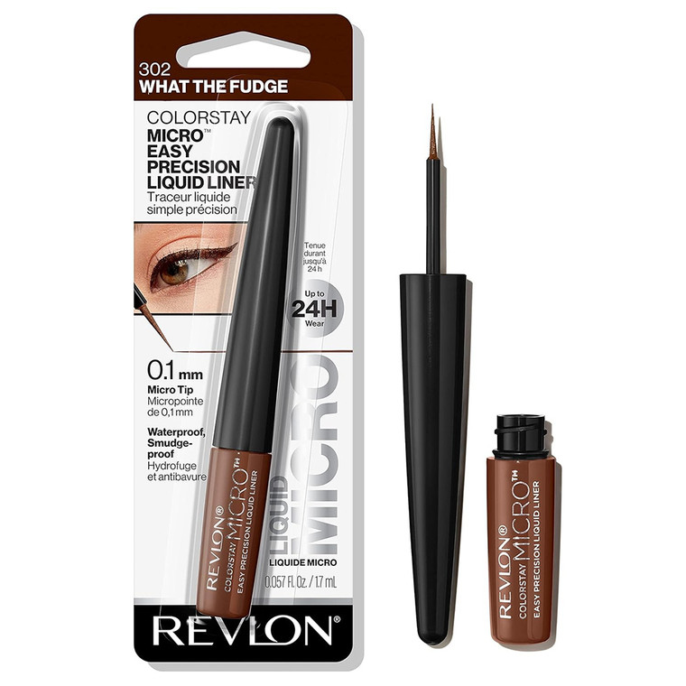 Revlon ColorStay Micro Liquid Eyeliner Black Ultra-Fine Tip for Precision 0.01 Oz