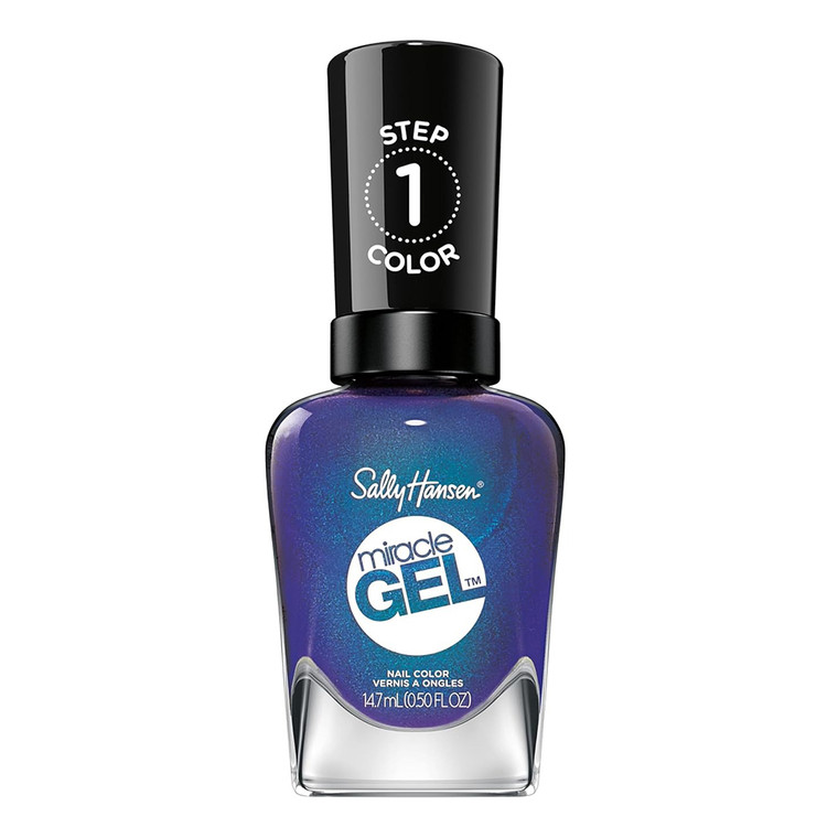 Sally Hansen Miracle Gel Nail Polish Longwear Chip-Resistant Bold Shine Hyp-nautical 0.5 Oz