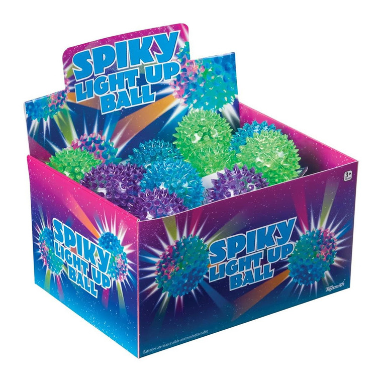 Flashing Spiky Ball Light-Up Bouncy Toy 1 Ea