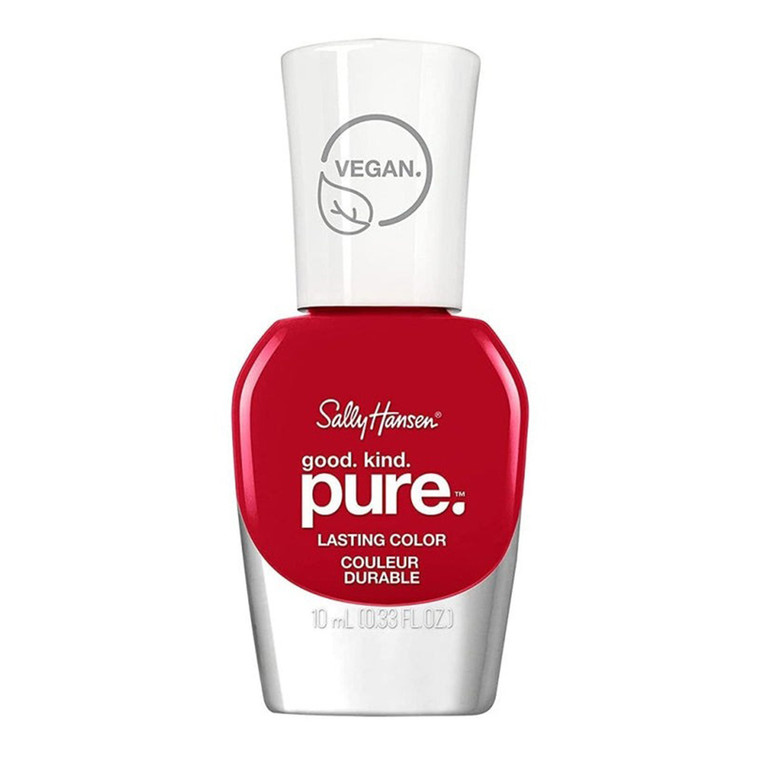 Sally Hansen Good.Kind.Pure Nail Polish Plant-Based Vegan Natural Red 0.33 Oz