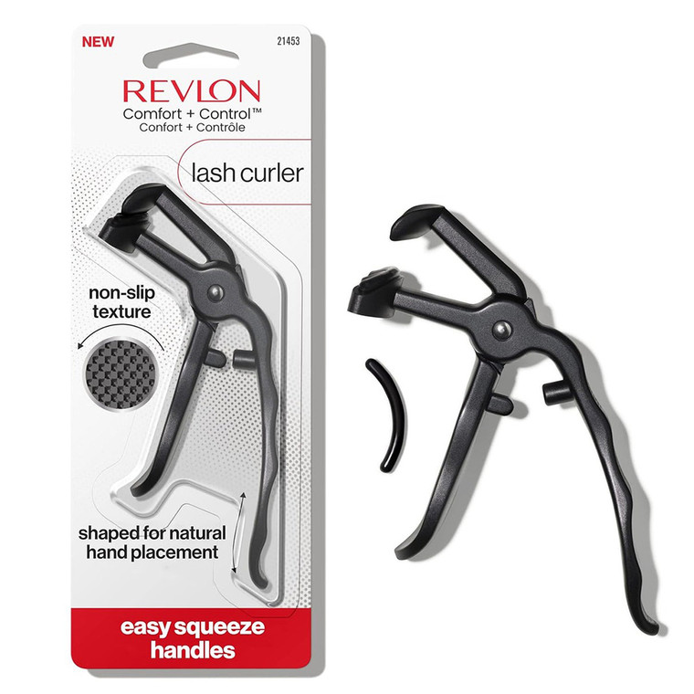 Revlon Comfort Plus Control Lash Curler Black Ergonomic Grip for Gentle Curl 1 Ea