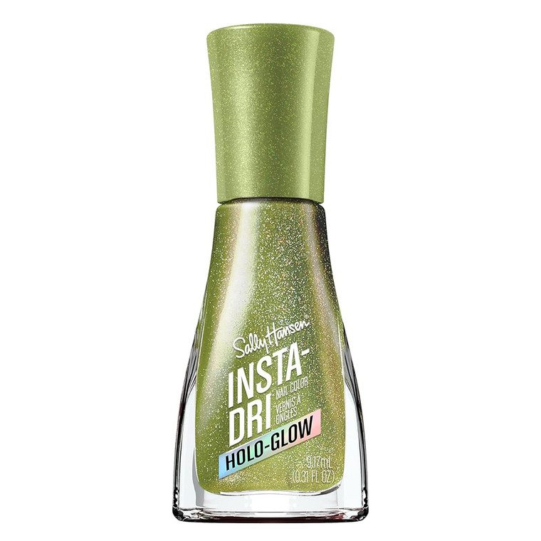 Sally Hansen Insta-Dri Nail Polish Holo-Glow Collection Quick-Dry One-Stroke Limelight 0.31 Oz