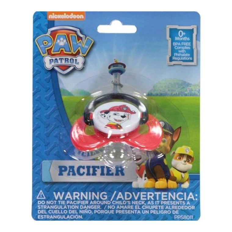 Paw Patrol Pacifier Assorted Colors for Infants and Toddlers 1 Ea