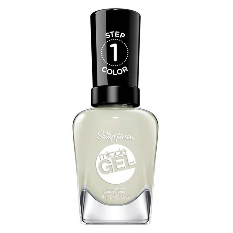 Sally Hansen Miracle Gel Nail Polish Cozy Chic Collection Longwear Chip-Resistant Bold Shine Blanket Statemint 0.5 Oz