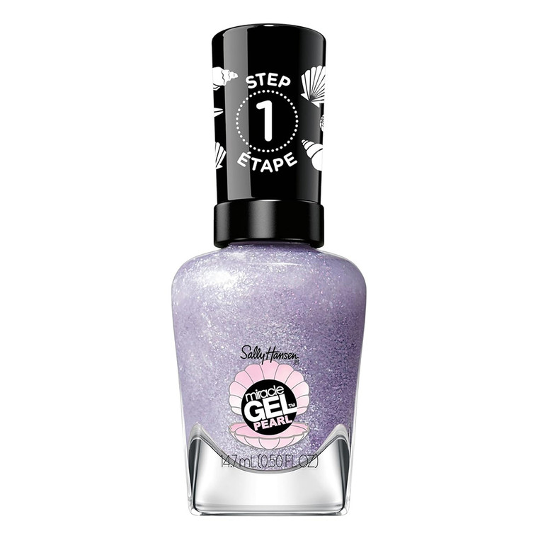 Sally Hansen Miracle Gel Nail Polish Modern Pearl Collection Longwear Chip-Resistant Bold Shine 908 Pearl-ple 0.5 Oz