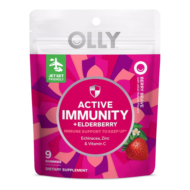 OLLY Active Immunity + Elderberry Gummy Supplement 9 Ea