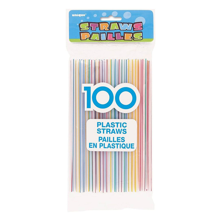 Drinking Straws Durable Plastic 100 Ea
