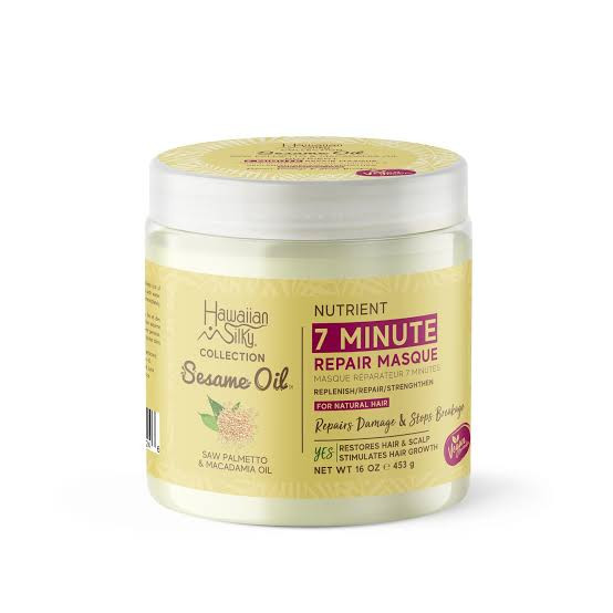 Hawaiian Silky Sesame Oil 7 Minute Repair Masque 16oz