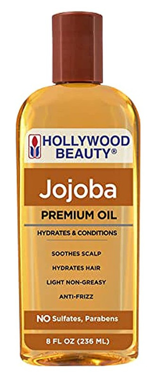 Hollywood Beauty Jojoba Premium Oil 8Oz