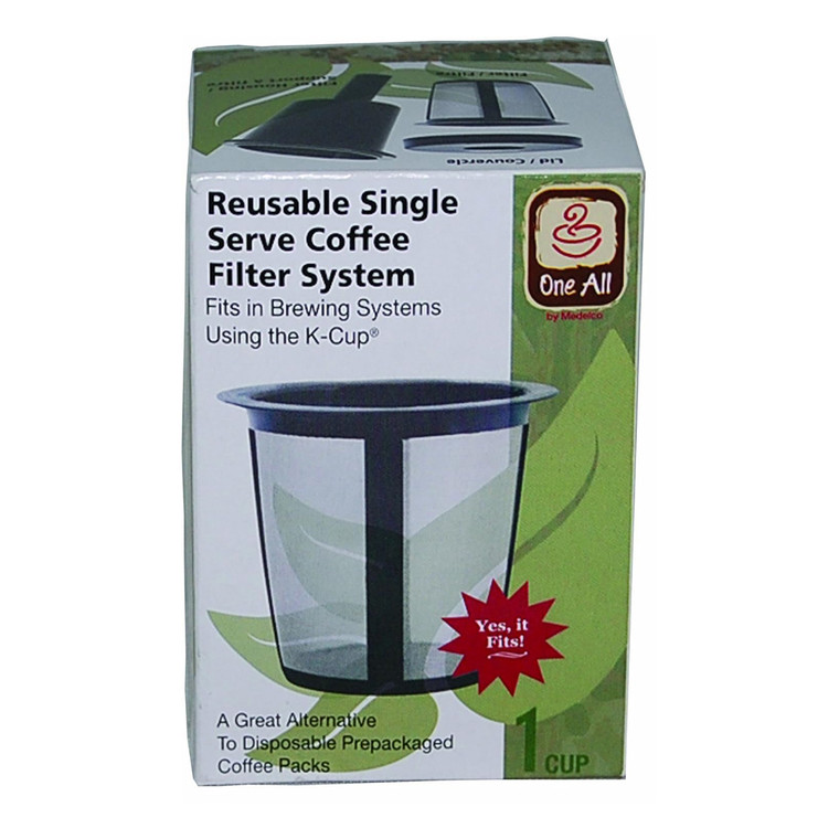 Mecelco Universal Single Cup System Coffee Filter Disposable Brew Basket, 6 Pack