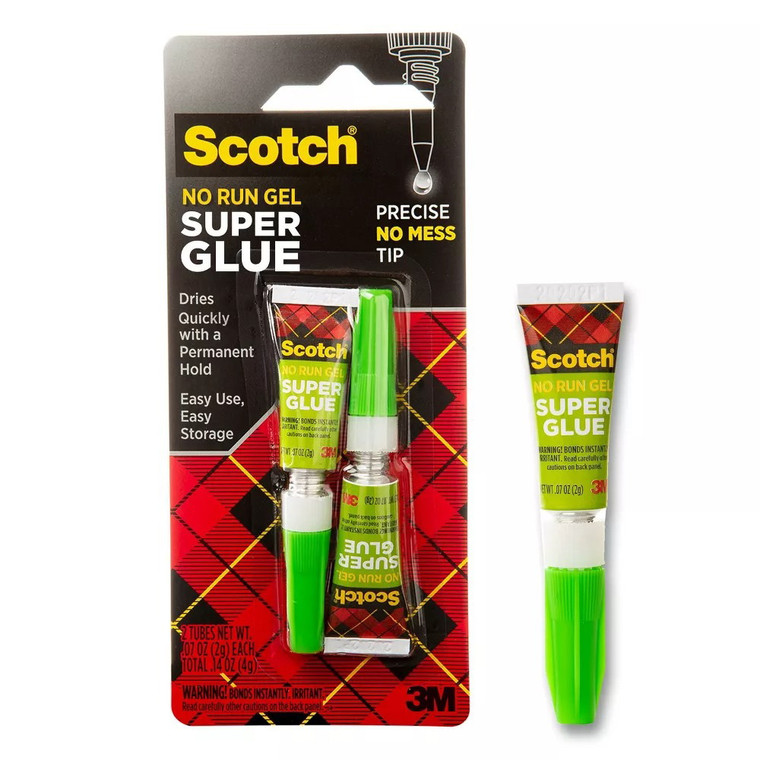 3M Scotch Super Glue General Purpose Strong Bond Quick Dry Adhesive 1 Ea