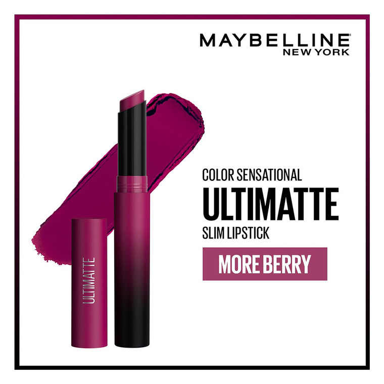 Maybelline Color Sensational Ultimatte Slim Lipstick More Berry, 0.05 oz
