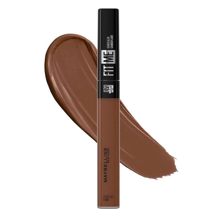 Maybelline Fit Me Liquid Concealer, 70 Dark Coffee, 0.23 oz
