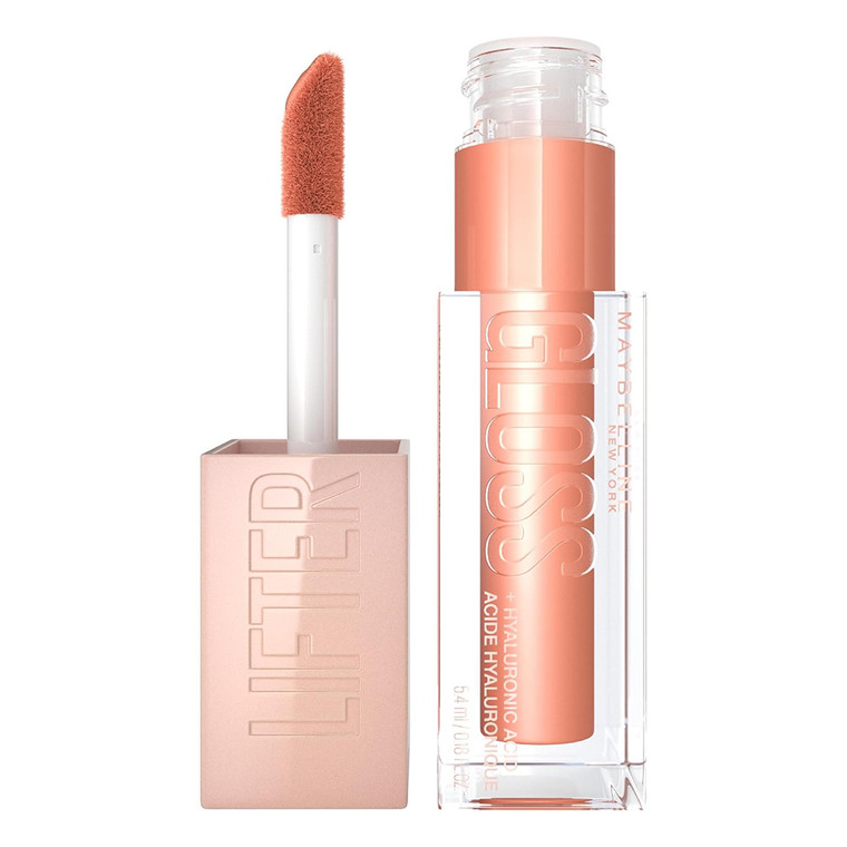 Maybelline Lifter Gloss with Hyaluronic Acid, 07 Amber, 0.18 oz