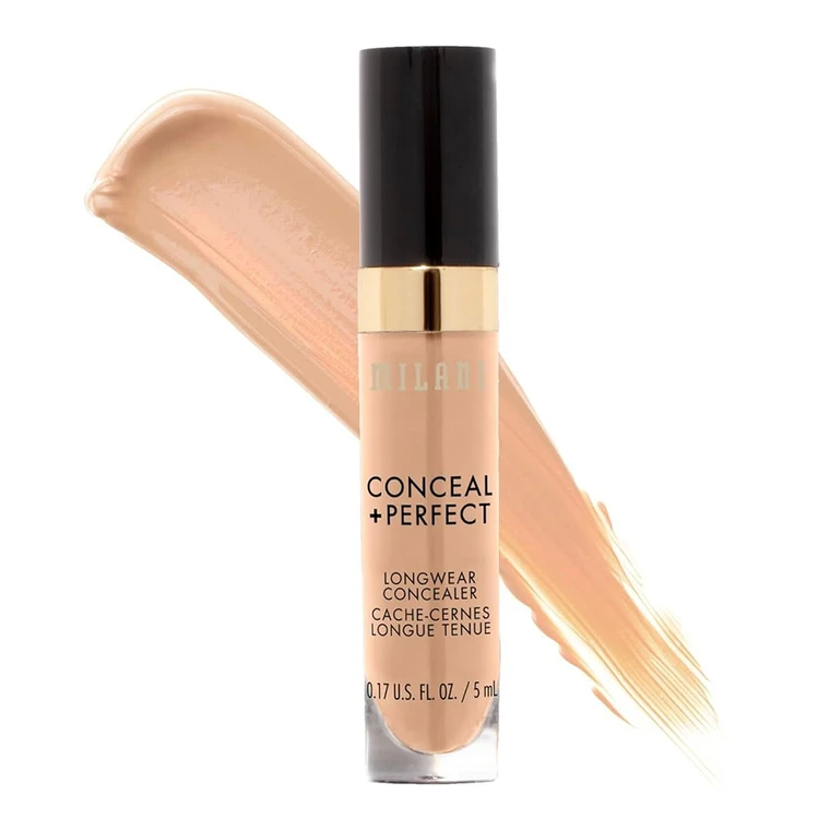 Milani Conceal and Perfect Long Wear Concealer Medium Beige Full Coverage, 0.17 oz