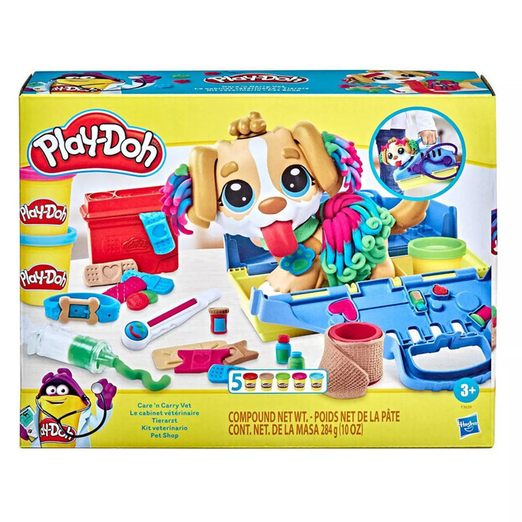 Hasbro Play Doh Care N Carry Vet Playset Creative Pretend Animal Care Veterinary Activity 1 Ea