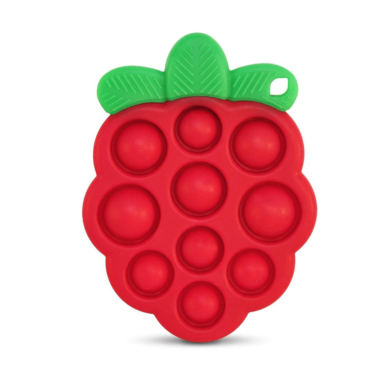 RaZberry Pop Teether Infant Care Soothing Relief for Babies Three Months Plus 1 Ea