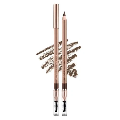 Nude by Nature Defining Brow Pencil for Filling and Defining Sparse Brows, 02 Medium Brown, 1 ea