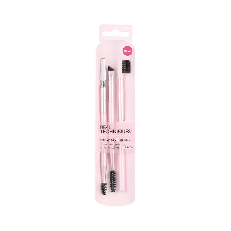 Real Techniques Brow Game Set Professional Makeup Tool for Eyebrow Styling Pack 1 Ea