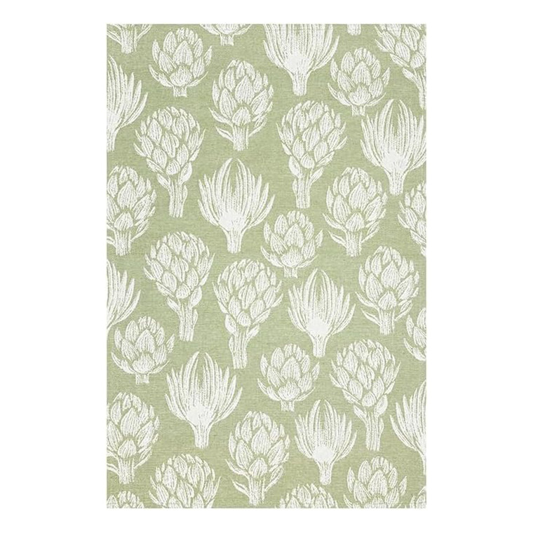 Jacquard Kitchen Towel Artichokes Print Cotton Fabric, 1 ea