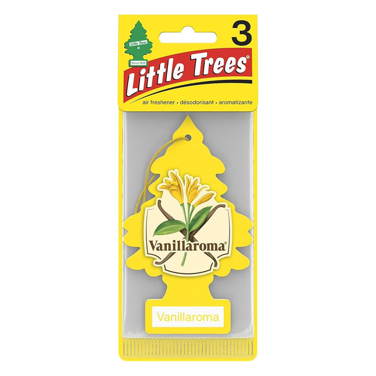 Little Trees Hanging Air Freshener Vanillaroma Scent, 3 Ea