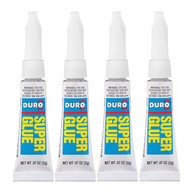 Duro Super Glue Adhesive Fast Bonding Formula, 0.28 Oz