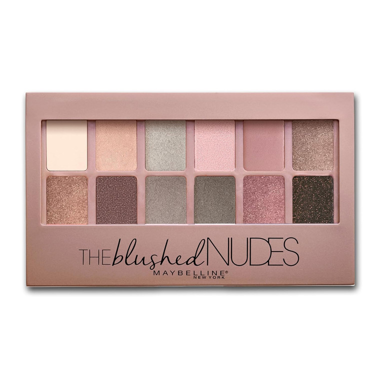 Maybelline The Blushed Nudes Eyeshadow Palette Soft Neutrals, 0.34 oz