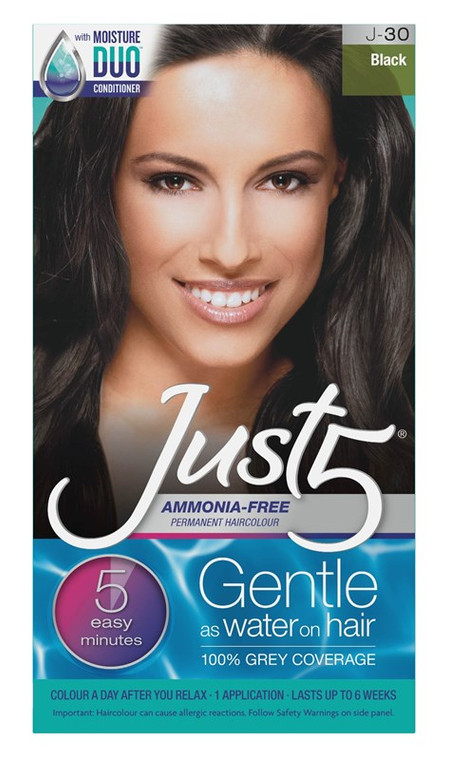Just 5 Color Black J-30 Ammonia Free Permanent