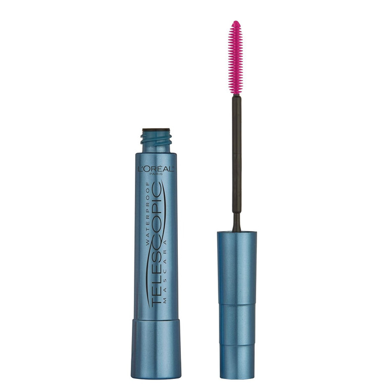 L'Oreal Paris Telescopic Original Waterproof Mascara Black Lengthening Formula, 0.24 Oz