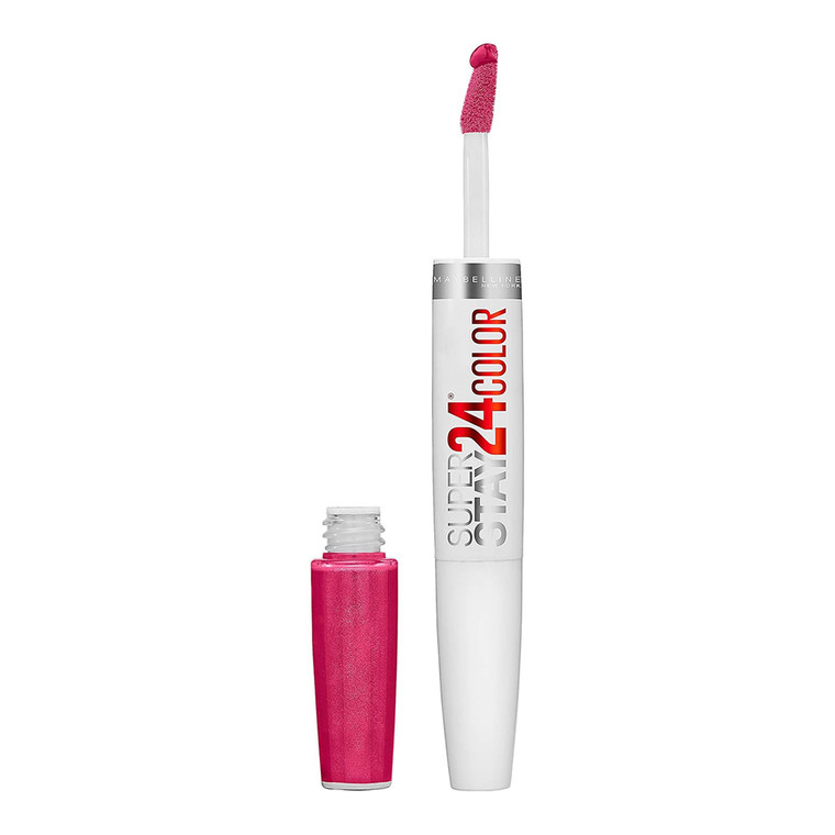 Maybelline Super Stay 24 2-Step Lip Color 24/7 Fuschia Shade 220, 1 Ea