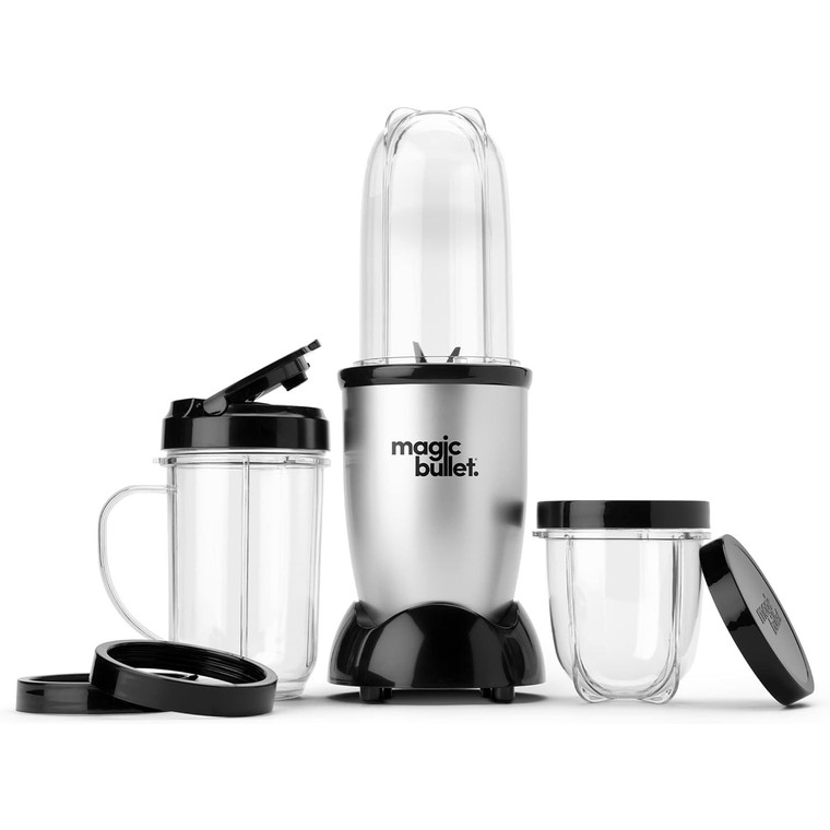 Magic Bullet Personal Blender 11-Piece Set Silver Finish, 1 Ea