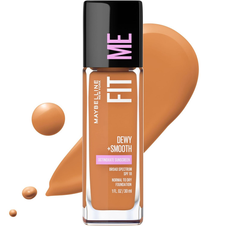 Maybelline Fit Me Dewy and Smooth Foundation Coconut SPF 18, 1 oz