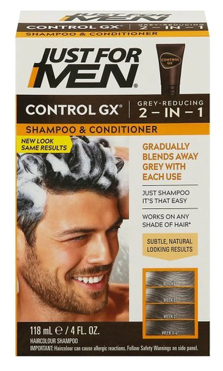 Just For Men Control Gx 4Oz 2-N-1 Shampoo & Conditioner
