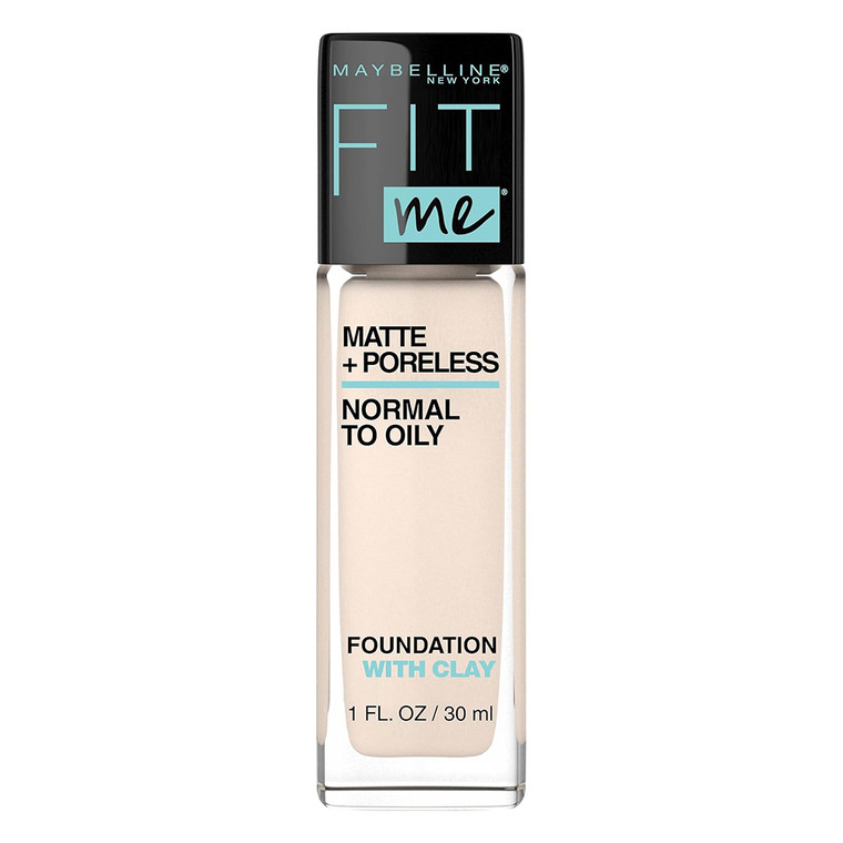 Maybelline Fit Me Matte and Poreless Foundation Fair Porcelain, 1 oz