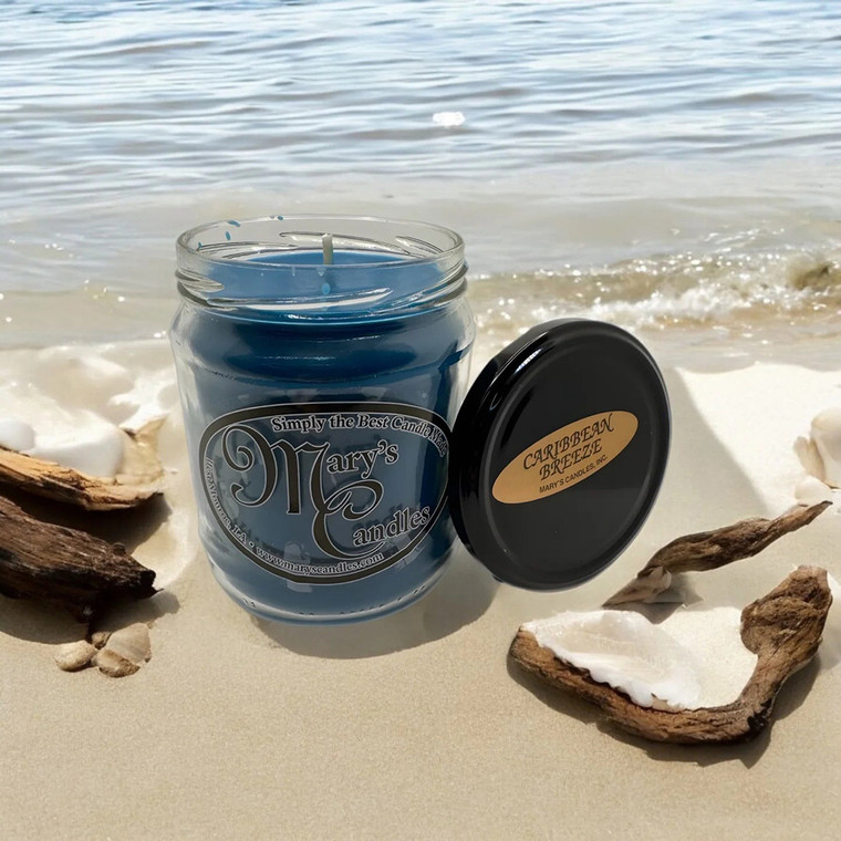 Mary's Candles Caribbean Breeze Scented Jar Candle, 1 Ea