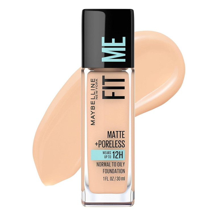 Maybelline Fit Me Matte and Poreless Foundation Soft Sand, 1 oz