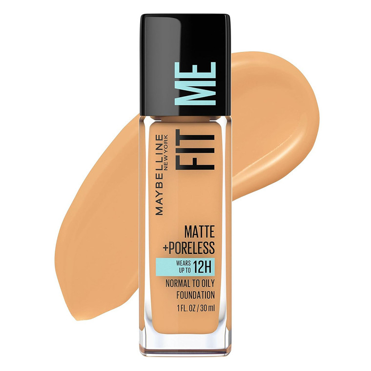 Maybelline Fit Me Matte and Poreless Foundation Golden, 1 oz