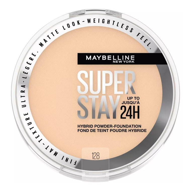 Maybelline Super Stay Hybrid Powder Foundation Shade 128 Up to 24HR Wear, 0.21 oz