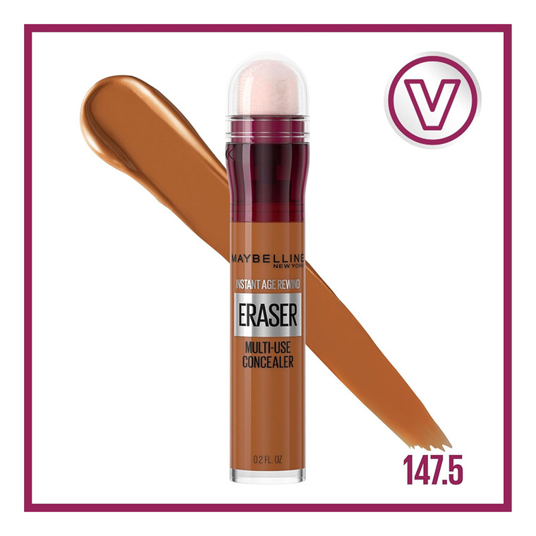 Maybelline Instant Age Rewind Eraser Multi-Use Concealer Shade 147.5, 0.2 oz