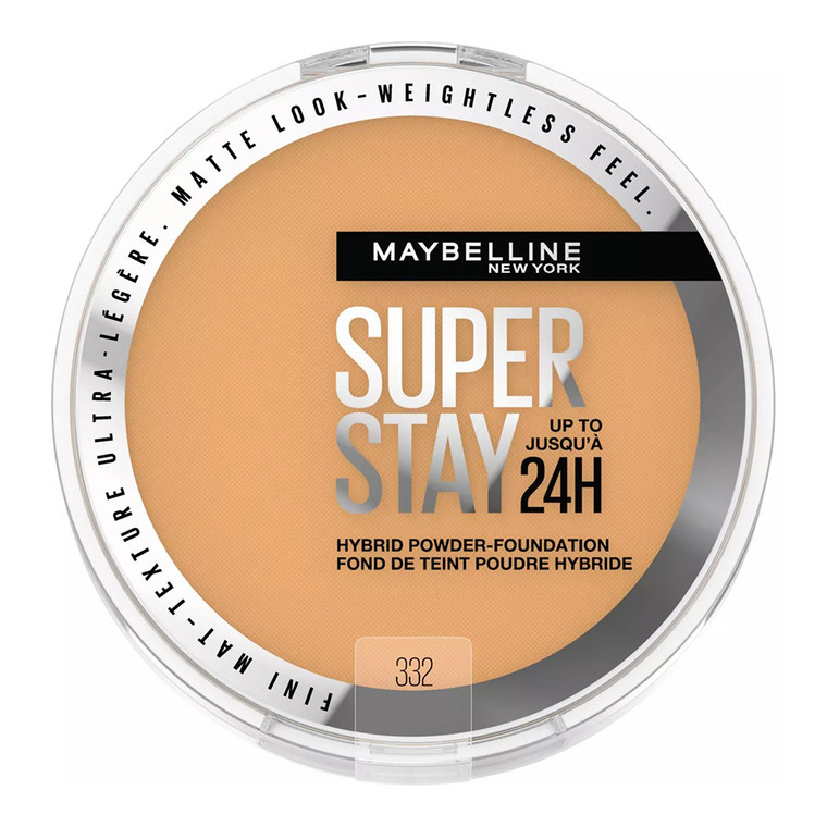 Maybelline Super Stay Hybrid Powder Foundation Shade 332 Up to 24HR Wear, 0.21 oz