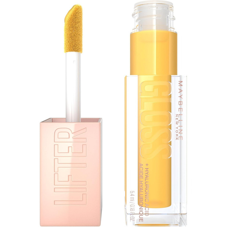 Maybelline Lifter Gloss Honeyd Lip Gloss Honey with Hyaluronic Acid, 1 Ea