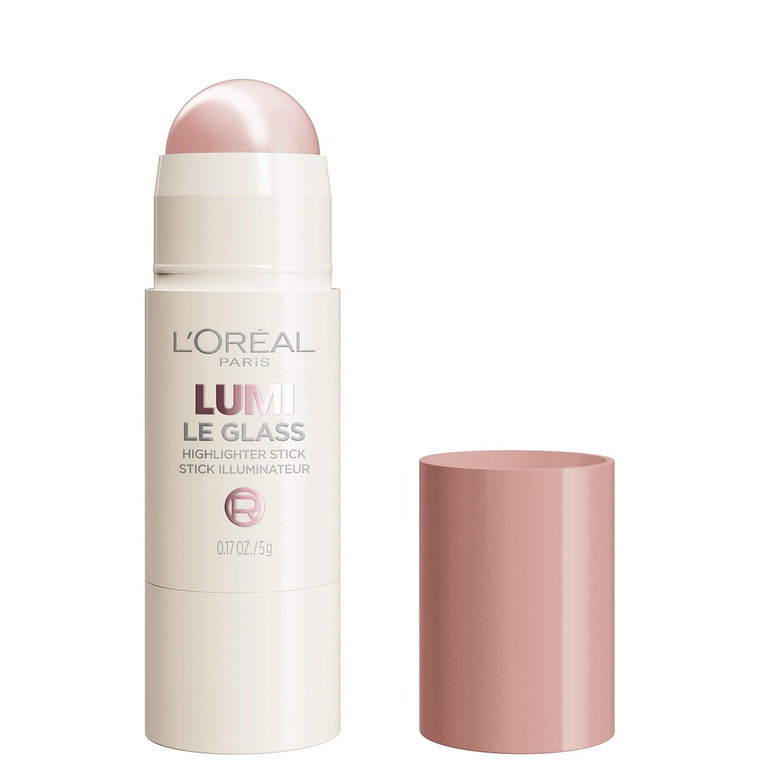 L'Oreal Paris Lumi Glass Highlighter Stick Glossy Pink Glow, 1 Ea