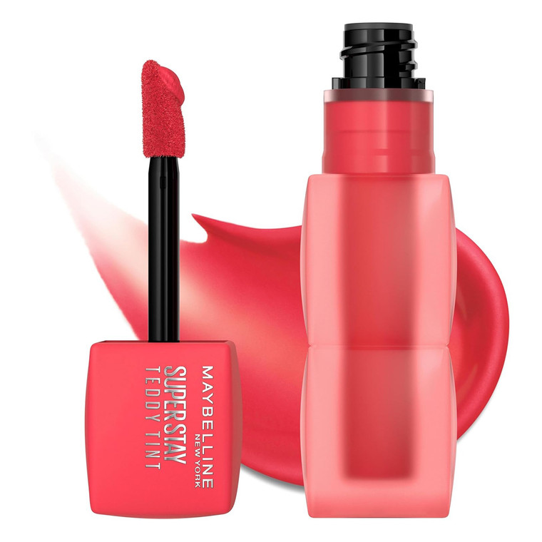 Maybelline Super Stay Teddy Tint Matte Lip Tint Long Lasting July Forever, 0.17 Oz